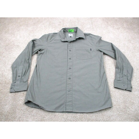 Flylow Other - Flylow Shirt Adult Medium M Green Cotton Long Sleeve Casual Button Up Mens